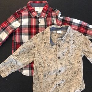 Boys long sleeve button down